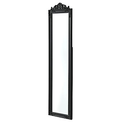 Avis Miroir sur Pied Arezzo Inclinable 160 x 40 cm Noir Mat [en.casa]