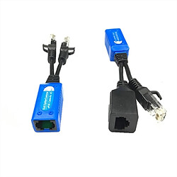 Wewoo Balun vidéo 2 PCS Anpwoo UPOE02 épissable 2 en 1 POE Power + Ethernet Transmetteur passif torsadé