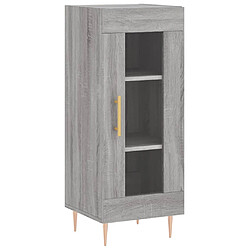 vidaXL Buffet Sonoma gris 34,5x34x90 cm Bois d'ingénierie