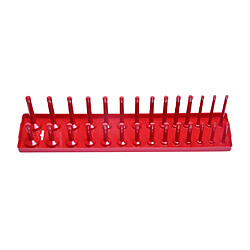 3pc plateau porte-outil métrique porte-outil organisateur de stockage 1/4 ""3/8"" 1/2 ""rouge pas cher