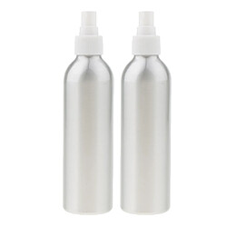 2 pcs aluminium vide rechargeable fine brume vaporisateur bouteille parfum sparyer 250 ml pas cher