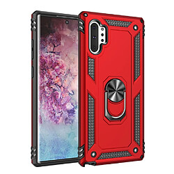 Coque en TPU hybride avec béquille rouge pour votre Samsung Galaxy Note 10 Plus/Note 10 Plus 5G