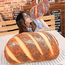 Universal Oreiller de pain 3D Simulation, oreiller de pain au beurre, coussin de bureau40cm