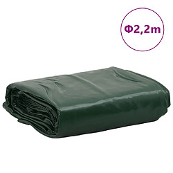 vidaXL Bâche vert Ø 2,2 m 650 g/m² pas cher