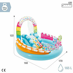 Pataugeoire gonflable pour enfants Intex Confiseries 165 L 170 x 122 x 168 cm (2 Unités) pas cher