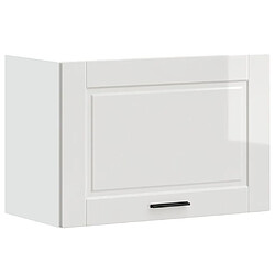 vidaXL Armoire murale de cuisine Porto blanc brillant bois ingénierie