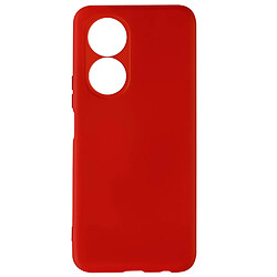 Avizar Coque Honor X7 Silicone Semi-rigide Soft-touch Fine Rouge