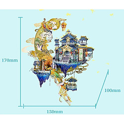 Avis Universal Palais de puzzle tridimensionnel Palais Palais Diy Assemblé Modèle Toys éducatifs Gift (bleu)