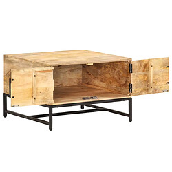 Avis Maison Chic Table basse,Table Console Table d'appoint, Table pour salon 67x67x45 cm Bois de manguier massif -MN10137