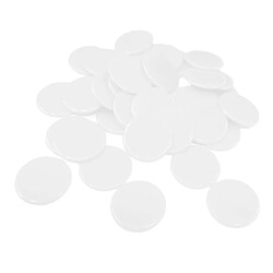 Acheter 100pcs jetons de poker couleur solide couleur approvisionnement jeux de famille accs blanc