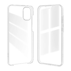 Avizar Coque Intégrale pour Samsung Galaxy A05 Arrière Rigide et Avant Souple Transparent