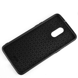 Wewoo Coque Pour OnePlus 7 antichoc couture peau de vache motif PC + PU + TPU cas noir pas cher