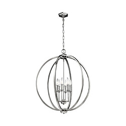 Elstead Lighting Suspension Corinne Acier Nickel poli