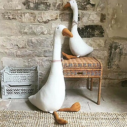 Universal Duck blanc en peluche douce jouet jouet oie oiseau poupée pour enfants