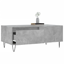 Avis Maison Chic Table basse,Table Console Table d'appoint, Table pour salon Gris béton 90x50x36,5 cm Bois d'ingénierie -MN76122