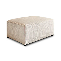 Acheter Bestmobilier Topaze - pouf - en velours côtelé