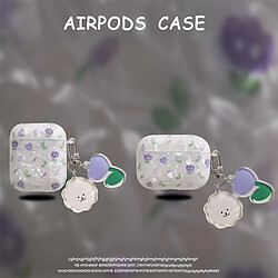 GUPBOO Airpods Coque Housse Étui Protecteur Compatible pour AirPods Pro-coquillage tulipe petit frais