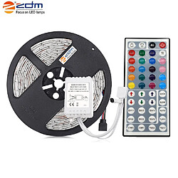 Acheter Imperméable à l'eau 5M 75W 300X5050RGB SMD Light Led Strip Light 44KEY IR Kit de télécommande DC12V