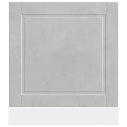 Avis vidaXL Panneau de lave-vaisselle Porto gris béton 60x1,5x67 cm