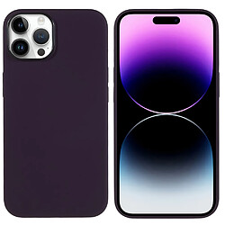 Coque en silicone magnétique, anti-rayures, anti-chute pour votre iPhone 14 Pro Max - violet