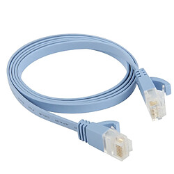 Avis Wewoo Câble LAN réseau Ethernet plat bleu bébé CAT6a extra-plat, longueur: 1 m