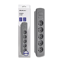 Power strip 5 sockets, 1.8m, Grey