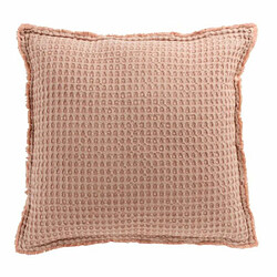 Paris Prix Coussin Déco Gaufré 50x50cm Rose Clair