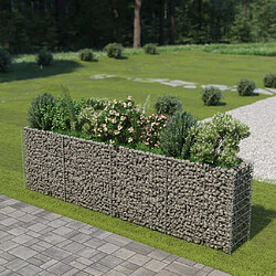 Maison Chic Jardinière,Lit surélevé - Bac à fleurs - pot de fleur à gabion Acier galvanisé 360x50x100 cm -GKD29193