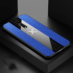 Wewoo Coque Souple Pour OPPO Realme X / K3 XINLI tissu de couture Shieldproof TPU Housse de protection Bleu