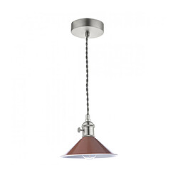 Luminaire Center Suspension Hadano Chrome antique 1 ampoule 117cm