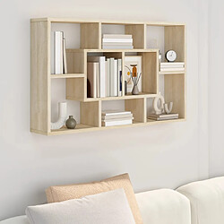 vidaXL Étagère murale Chêne Sonoma 85x16x52,5 cm Bois d'ingénierie