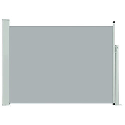 Maison Chic Auvent latéral rétractable de balcon | Store extérieur | Auvent solaire de patio 100x500 cm Gris -GKD35411