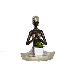 Figurine Décorative Romimex Marron Résine Africaine 20 x 24 x 12 cm