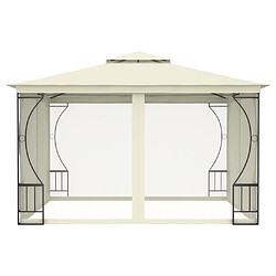 Maison Chic Tonnelle | Pergola avec moustiquaire 300x300x265 cm Crème -GKD92234