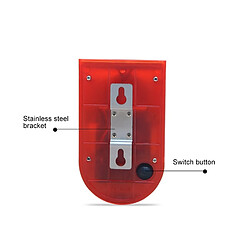 Wewoo Alarme sonore d'alarme IP65 étanche à l'énergie solaire 110 dB antivol pas cher