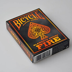 Avis Bicycle Cards Bicycle ""FIRE"" - Jeu de 56 cartes toilées plastifiées - format poker - 2 index standard