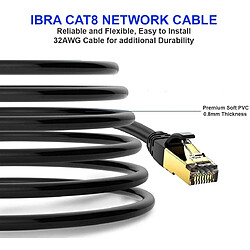 IBRA Câble Ethernet Cat8 3M pas cher