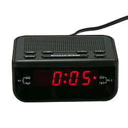 Acheter Justgreenbox Radio FM avec réveil numérique compact avec fonction de sommeil snooze à double alarme - T6112211962252