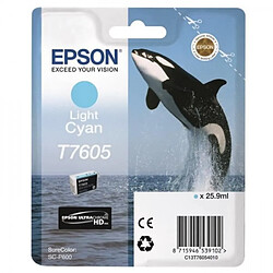 Cartouche d'Encre - Imprimante EPSON T7605 Cyan clair - Orque (C13T76054010)