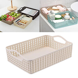 Acheter Panier De Rangement En Plastique Tiroir Armoire Séparateur Organisateur Tidy Beige