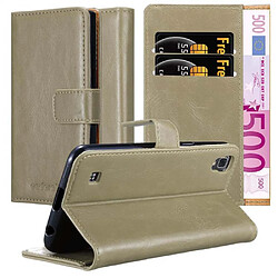 Cadorabo Coque LG X POWER Etui en Marron