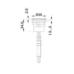 Acheter Schlegel 23.001.557 Prise USB en acier inoxydable avec avant, 1 x USB type A femelle et arrière, 1 x mâle Longueur du câble 60 cm avec USB 2.0 Type A, métallique