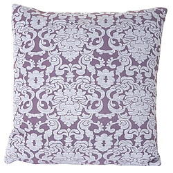 Mendler Coussin de décoration, aspect baroque, coussin avec bourrage, lilas, 45x45cm