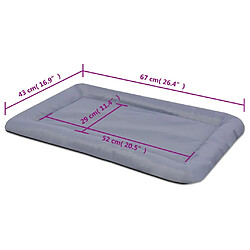 Acheter vidaXL Matelas pour chiens Taille L Gris