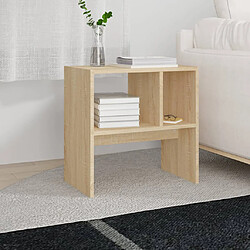 Avis vidaXL Table d'appoint Chêne sonoma 50x30x50 cm Bois d’ingénierie