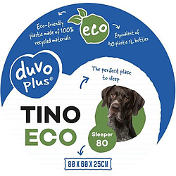 EUROPET BERNINA Panier ergonomique Sleeper Tino 80 ECO Duvo+ en plastique - Noir - Pour chien