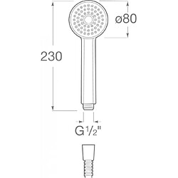 Avis Douchette Stella 8 cm 1 jet - Roca*