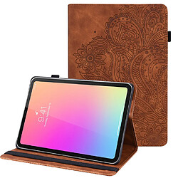 Etui en PU avec support et porte-cartes marron pour votre Apple iPad mini 6 (2021)