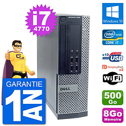 PC Dell OptiPlex 7020 SFF Intel i7-4770 RAM 8Go Disque Dur 500Go Windows 10 Wifi - Occasion