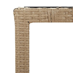 Avis vidaXL Ensemble à manger de jardin et coussins 7 pcs beige poly rotin